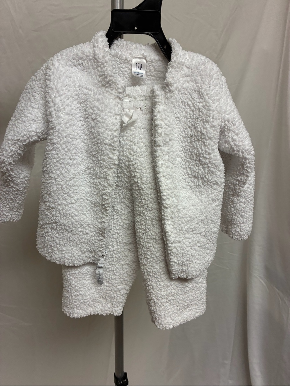 GAP White Sherpa Pajama Set for Kids Newborn